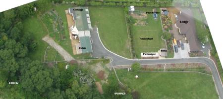 Aerial photo of Aria's Farm