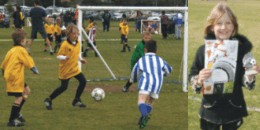 Aria scoring a goal & getting player of the day